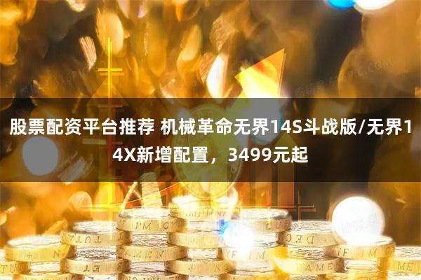 股票配资平台推荐 机械革命无界14S斗战版/无界14X新增配置，3499元起