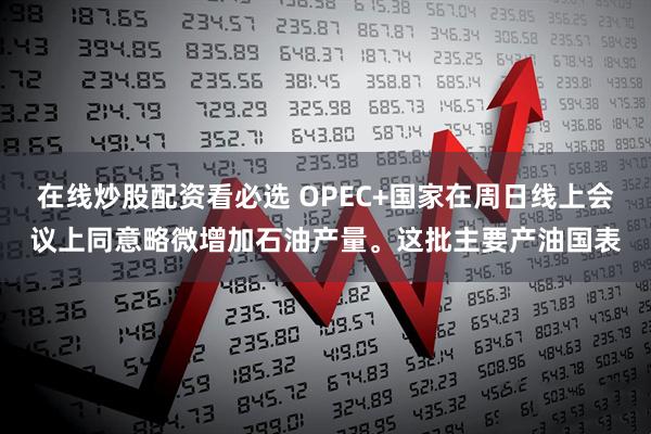 在线炒股配资看必选 OPEC+国家在周日线上会议上同意略微增加石油产量。这批主要产油国表