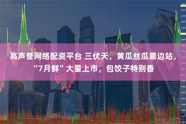 高声誉网络配资平台 三伏天，黄瓜丝瓜靠边站，“7月鲜”大量上市，包饺子特别香